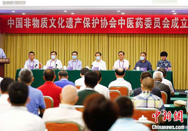 中国非物质文化遗产保护协会中医药委员会在京成立